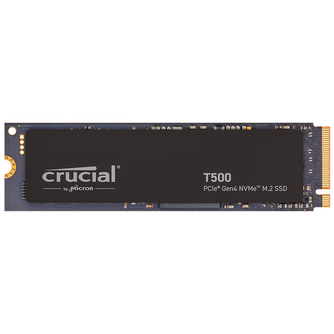 Crucial T500 500GB Gen4 NVMe M.2 Internal Gaming SSD, Up to 7200MB/s, Laptop & Desktop Compatible CT500T500SSD8