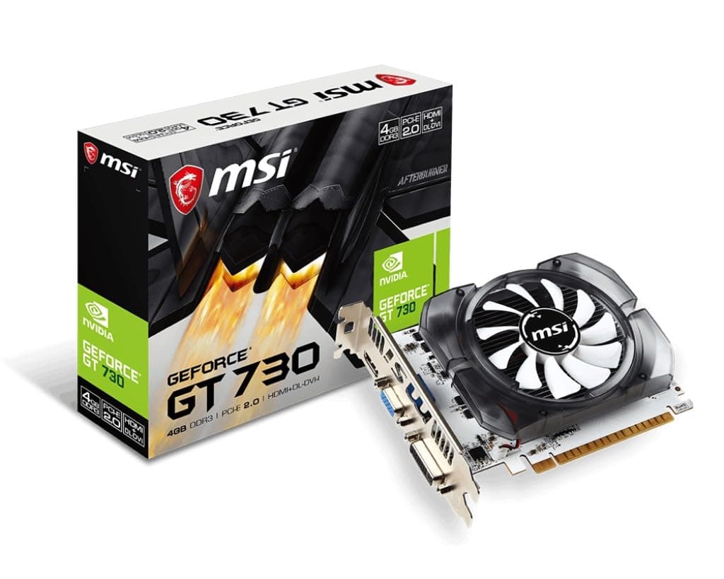MSI N730-4GD3V2 Graphics Card - 4GB DDR3, PCI Express Gen 2, 128-bit, DVI, D-Sub, HDMI 1.4a