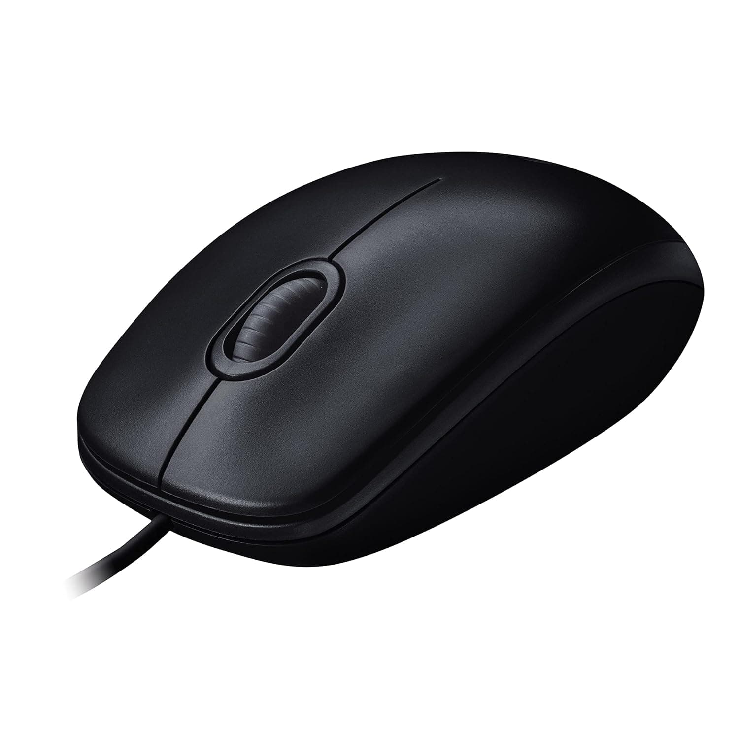 Logitech M90 Wired USB Mouse, 1000 DPI Optical Tracking, Ambidextrous PC/Mac/Laptop - Black